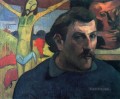 Self Portrait with Yellow Christ Post Impressionism Primitivism Paul Gauguin